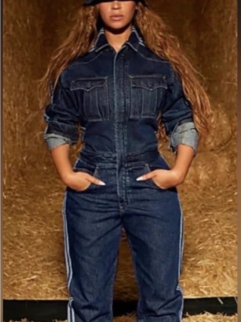 👀🔥 Ivy Park Unisex Denim Jumpsuit
